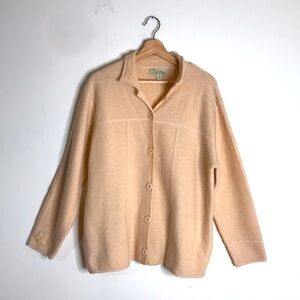 Cabelas ladies button up long sleeve wool cotton cardigan sweater‎ size XL